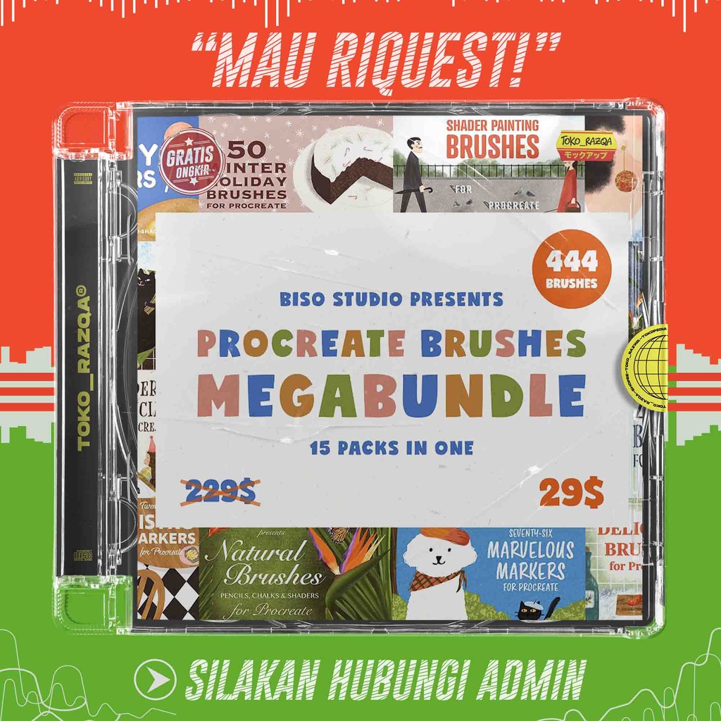 Jual PROCREATE BRUSHES MEGA BUNDLE | Shopee Indonesia