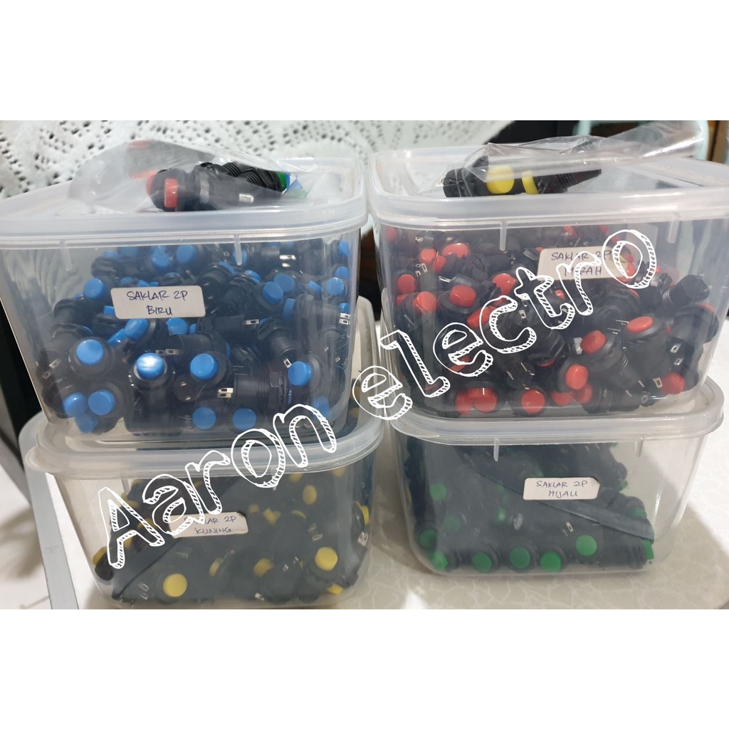 Jual Push ON OFF 2 PIN 2P Warna, Tombol ON OFF | Shopee Indonesia