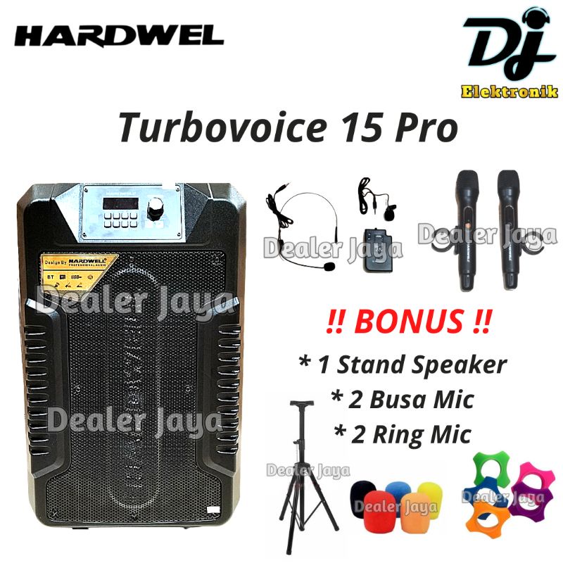 Jual Speaker Portable Hardwell Turbovoice 15 Pro Turbo Voice 15pro