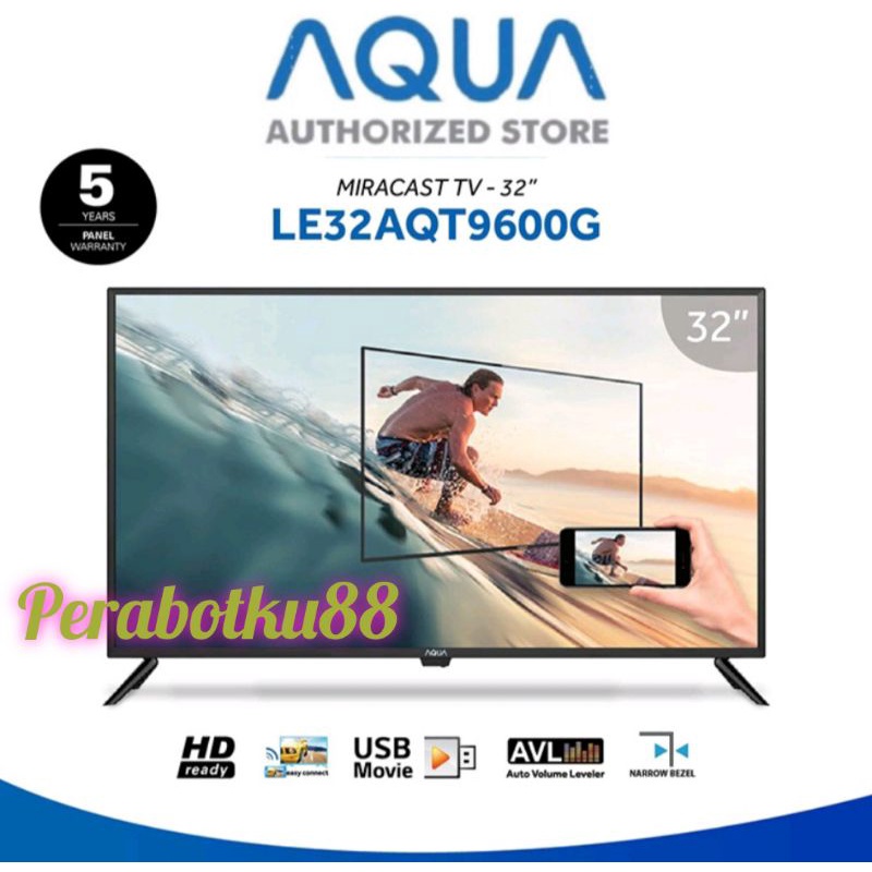 Jual Promo Led Tv Aqua Aqt Inch Usb Movie Hdmi Digital Dvbt Le Aqt Le Aqt