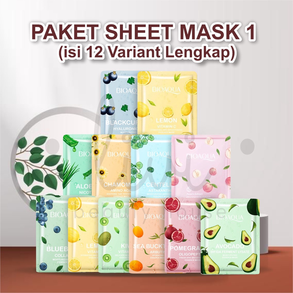 Jual Livi Bioaqua Sheet Mask Paket Hemat Isi Variant Shopee