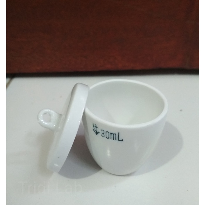 Jual Alat Lab Crusible Porselain Cawan Crucible Porclain/Krusibel