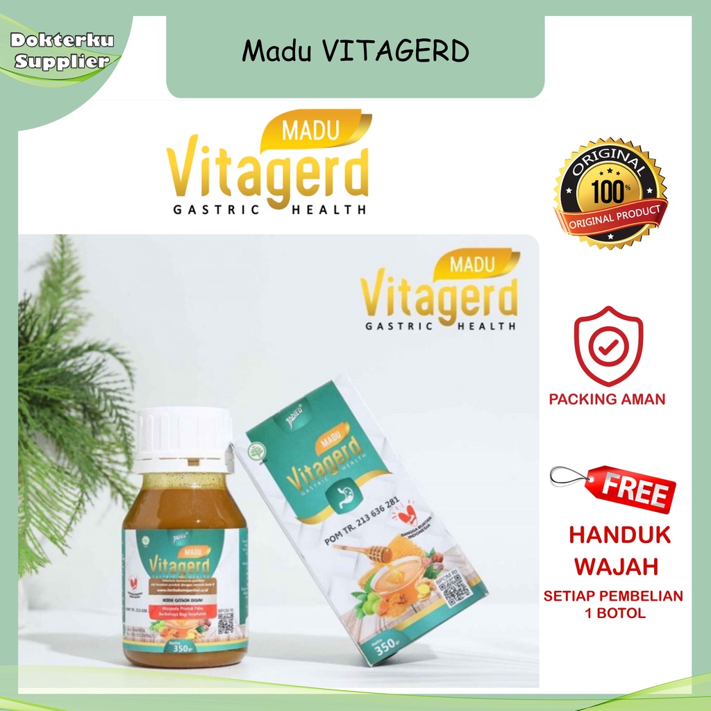 Jual Madu VITAGERD herbal obat GERD dan asam lambung ORIGINAL | Shopee ...