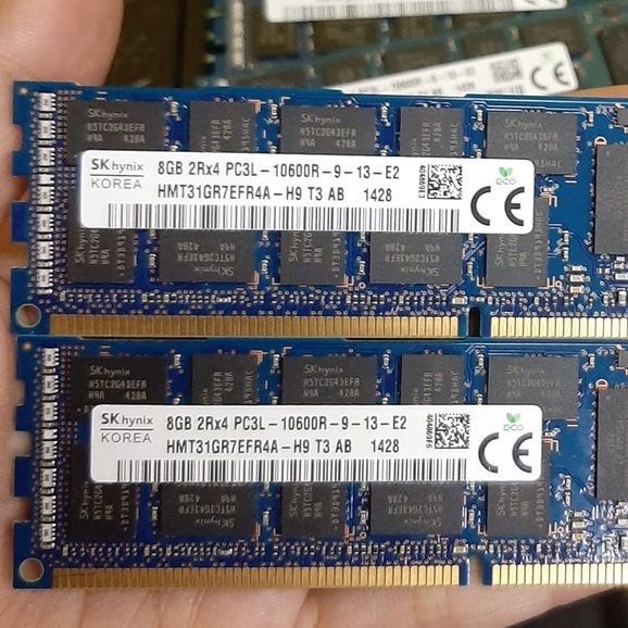 Mémoire RAM 24 Go  3x8 Go  DDR3L PC3L-10600R Pour Serveur HP Proliant 884006
