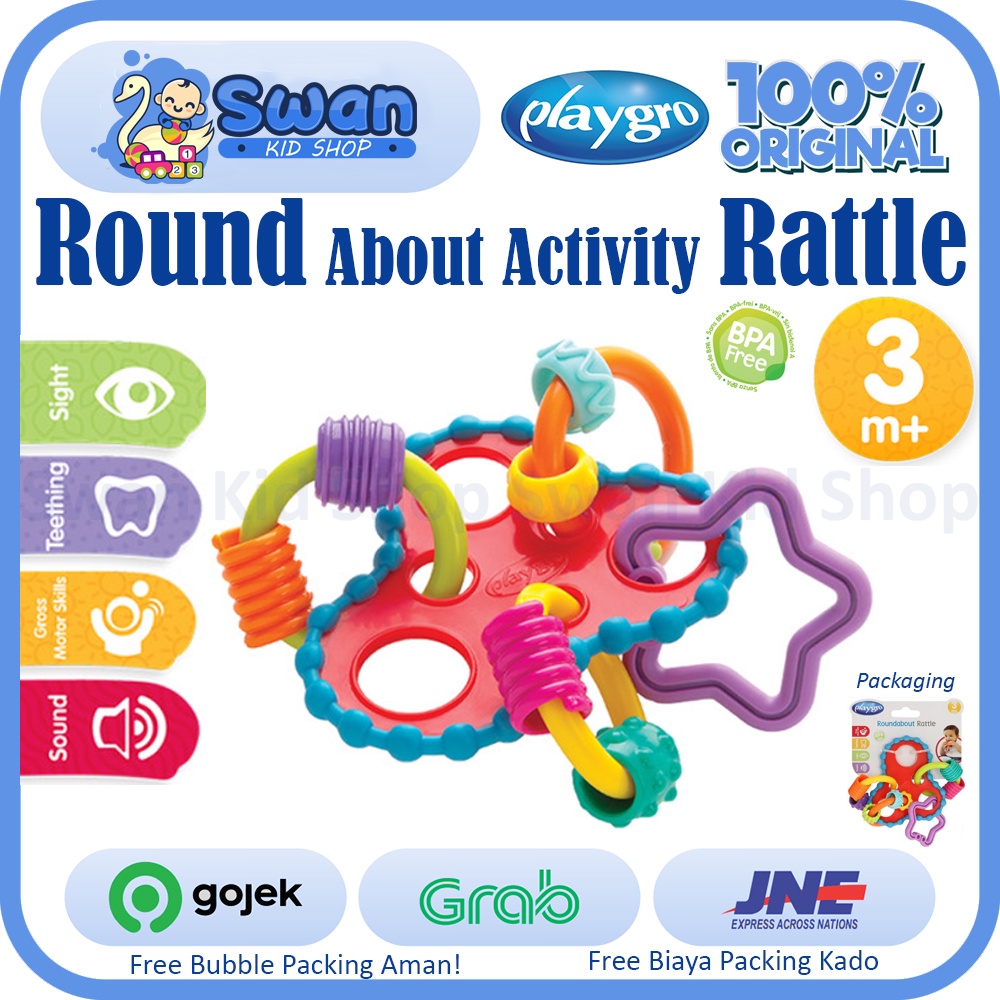 Jual Playgro Round About Activity Rattle | Shopee Indonesia