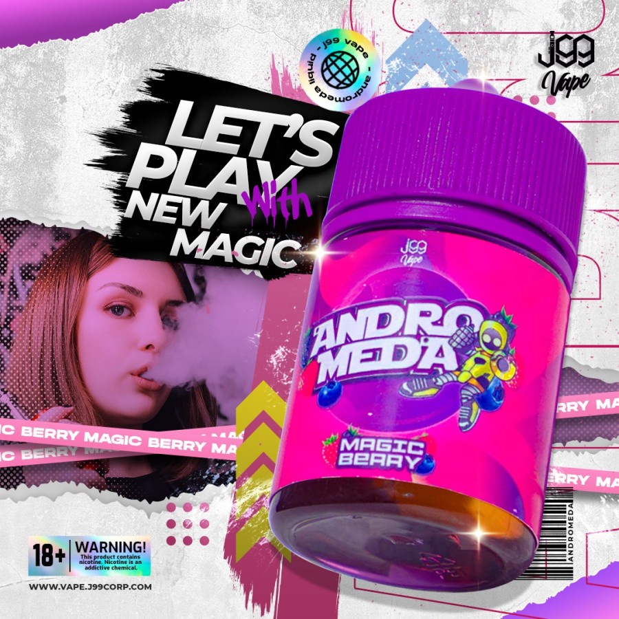 Jual Andromeda V2 Magic Berry 60ML by J99 Vape x Never Too Lavish ...