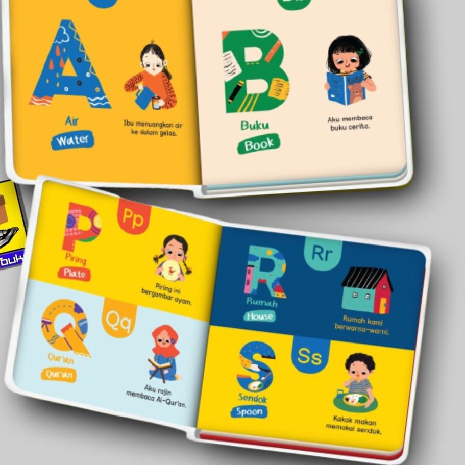 Jual Terbaik BOARDBOOK Belajar Angka 123 / Belajar Huruf ABC / Buku ...