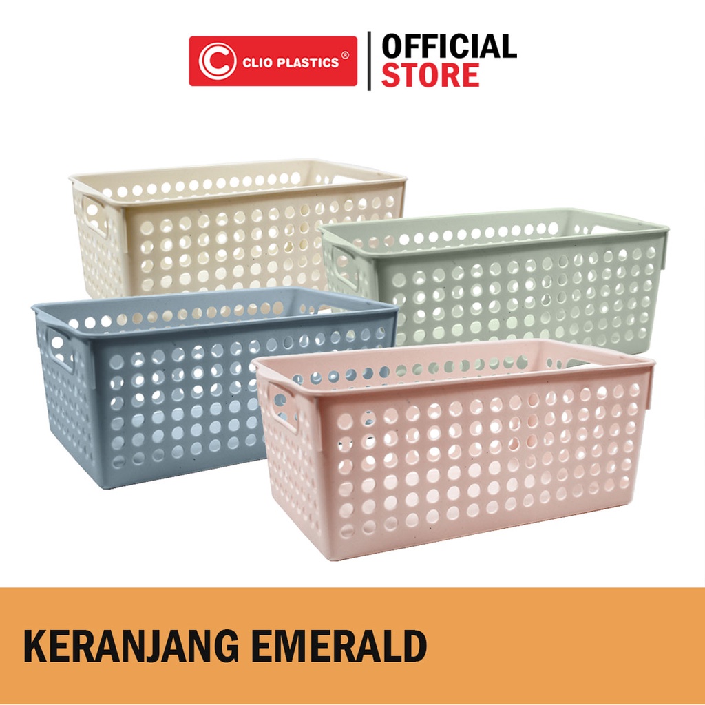Jual Clio Plastic Storage - Keranjang Emerald - Storage Box Serbaguna ...