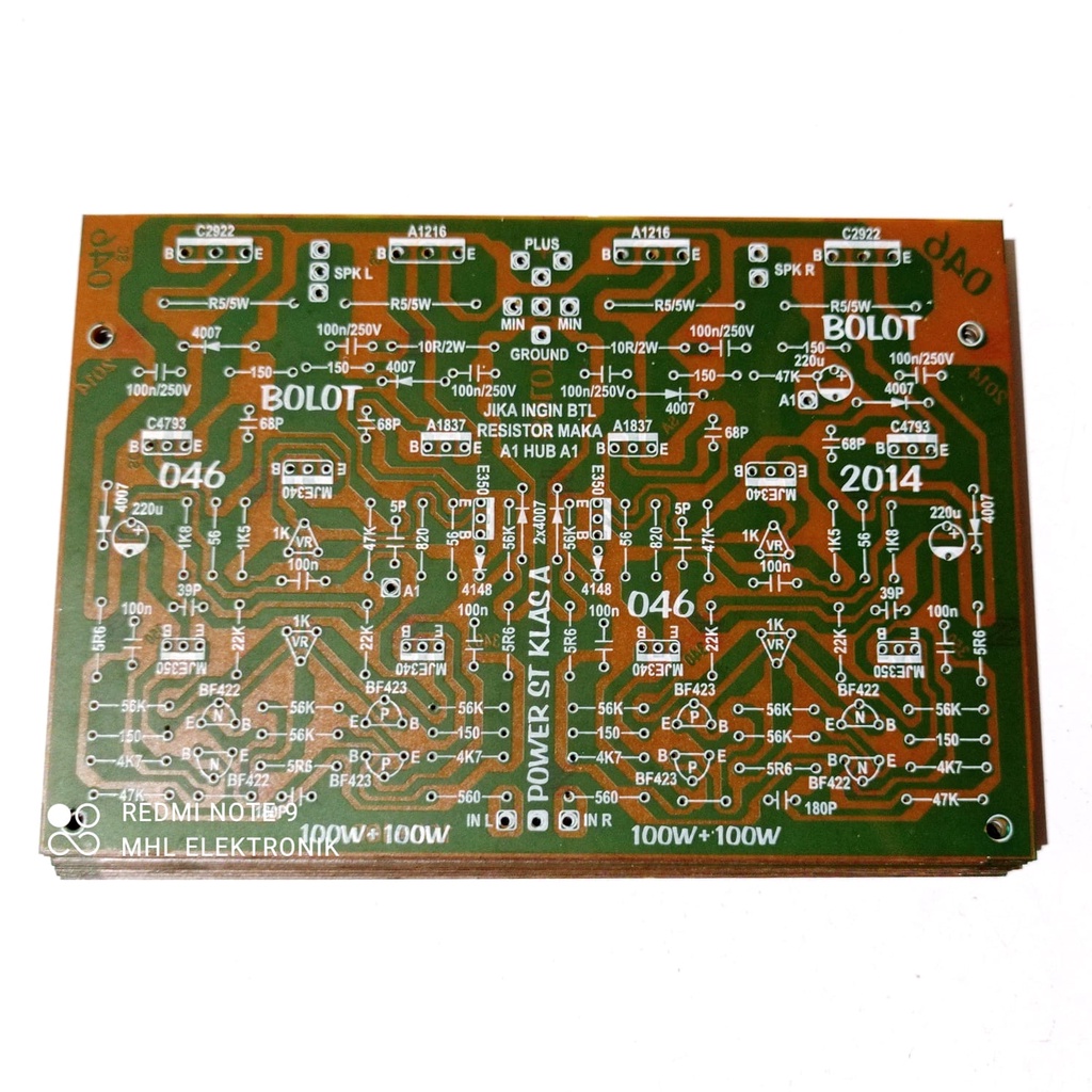 Jual Pcb Power Amplifier Class A X W Stereo Bolot Shopee Indonesia