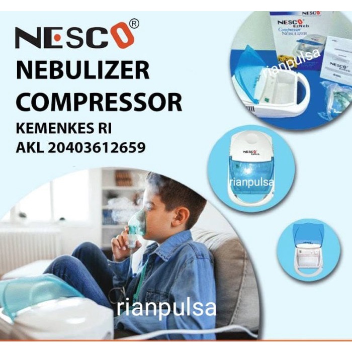 Jual Nebulizer Nesco Ezneb Portable Aerosol Nebu Mesin Uap Alat Bantu ...