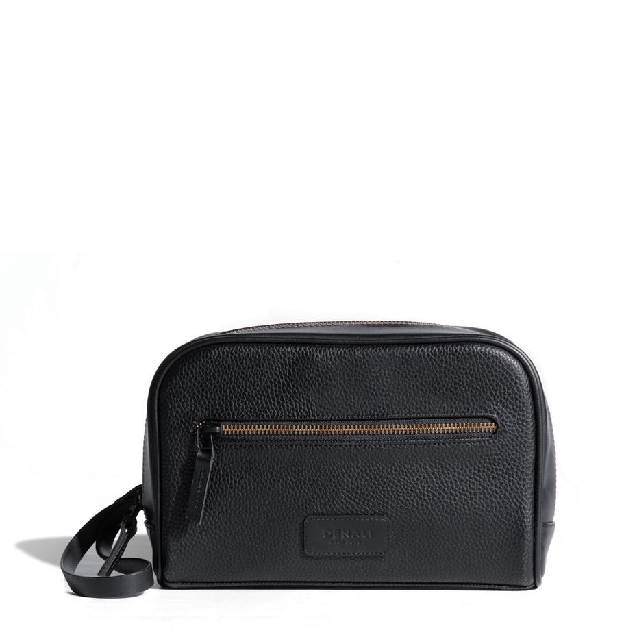 Jual Denali Clutch/Pouch Kulit EcoLeather Pria Chester Dopp Kit