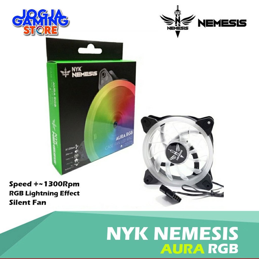 Jual NYK NEMESIS AURA RGB FAN CASE 12 CM MOLEX PIN | Shopee Indonesia