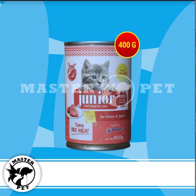 Jual Makanan Kucing Basah Junior Wet Food Kaleng 400 Gram Non Whiskas Shopee Indonesia