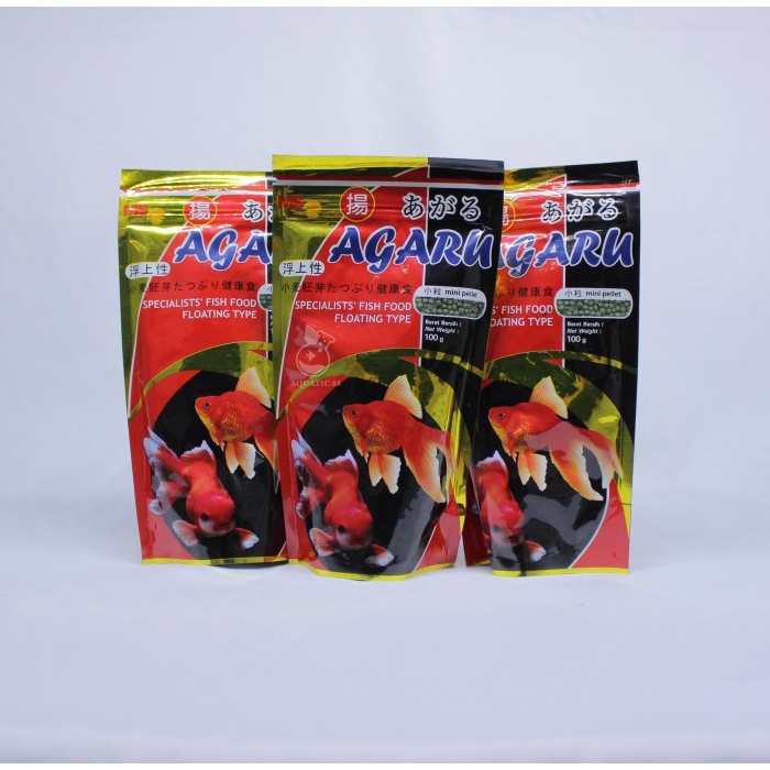 Jual Agaru Pelet Pakan Ikan Hias Koki Apung Floating 100 Gram 1 Mm ...