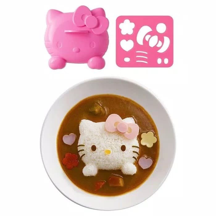 Jual Hellokitty Rice Curry Bento Mold / Cetakan Nasi Kepala Hello Kitty ...