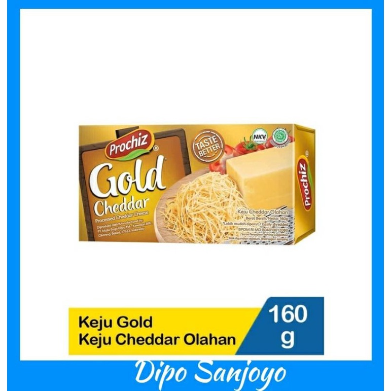 Jual PROCHIZ Gold Keju Cheddar 160g | Shopee Indonesia