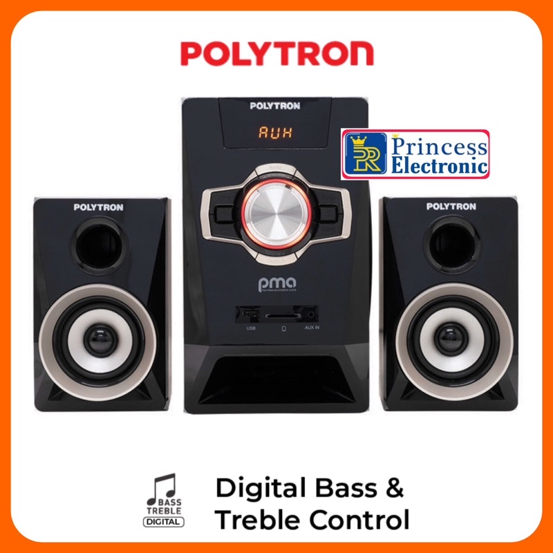 Jual POLYTRON Bluetooth Speaker Multimedia PMA 9321 | Shopee Indonesia