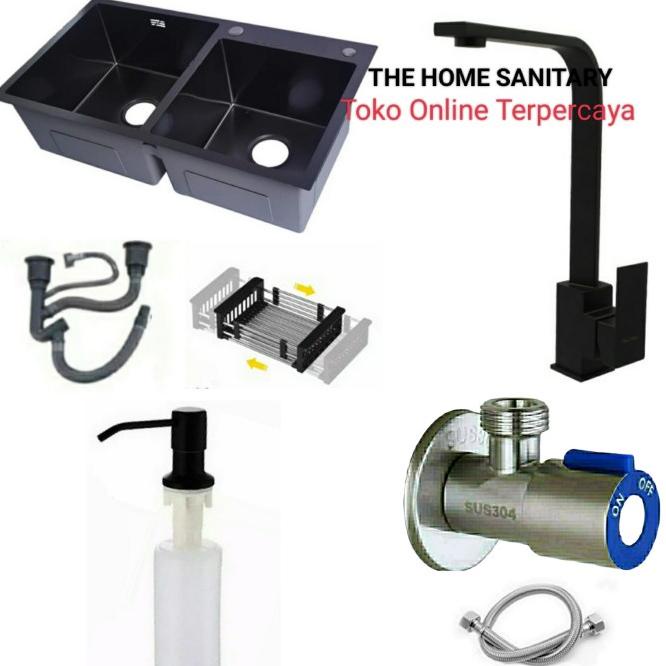 Jual Paket Lengkap Kitchen Sink Jkm Black Paket Bak Cuci Piring