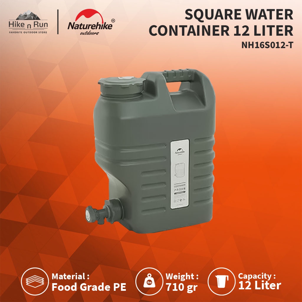 Jual Naturehike NH16S012T Galon Air 12L Square Water Container