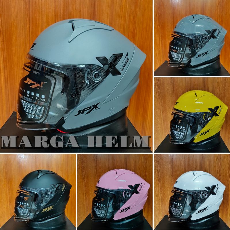 Jual Helm Half face Jpx Nova X Solid Shopee Indonesia
