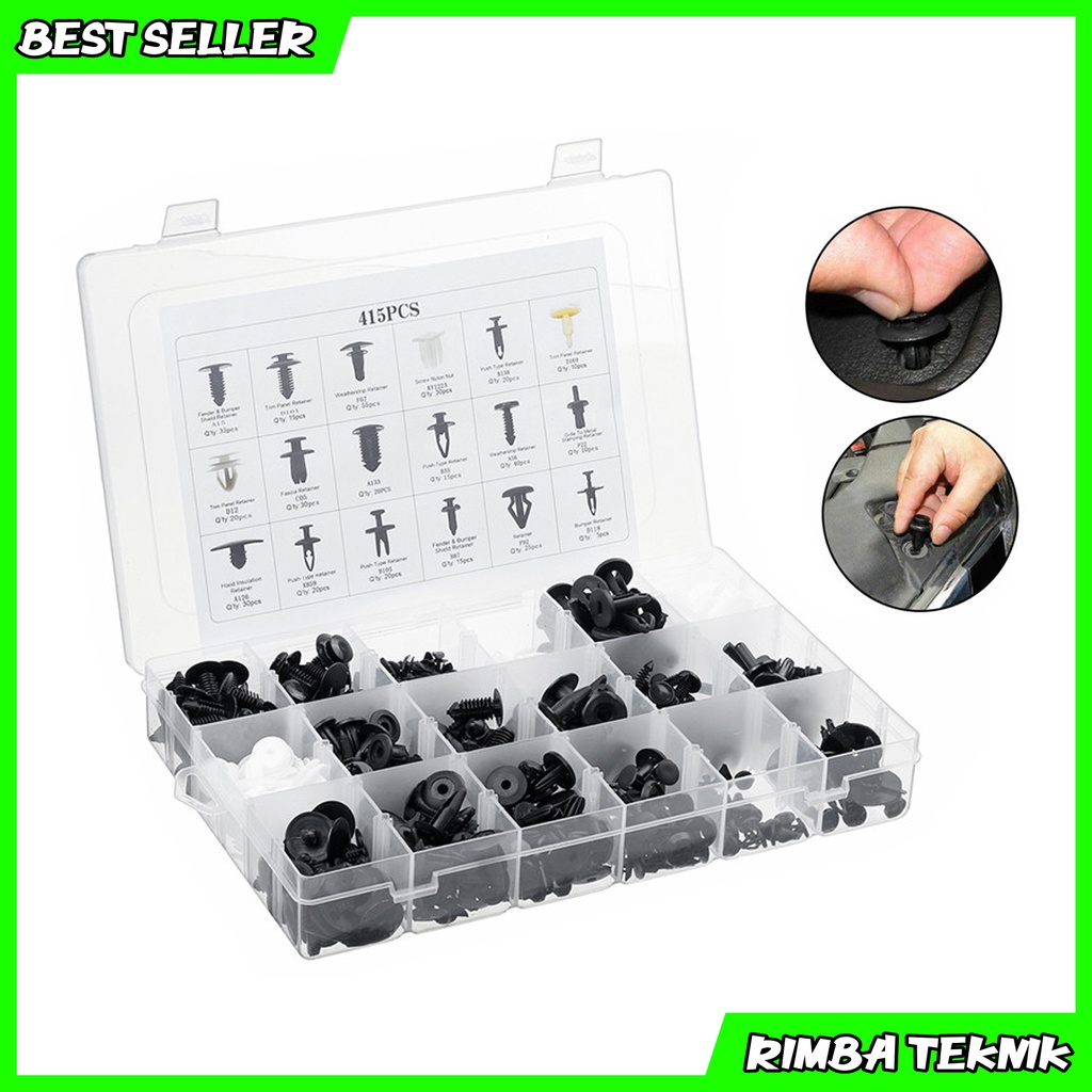 Jual Baut Klip Rivet Set Universal Pengancang Panel Mobil Bolt Rivet ...