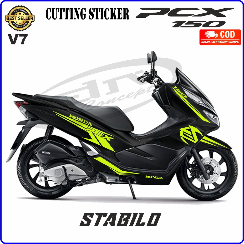 Jual Stiker Sticker Cutting Honda PCX 150 Variasi 7 Desain Hologram ...