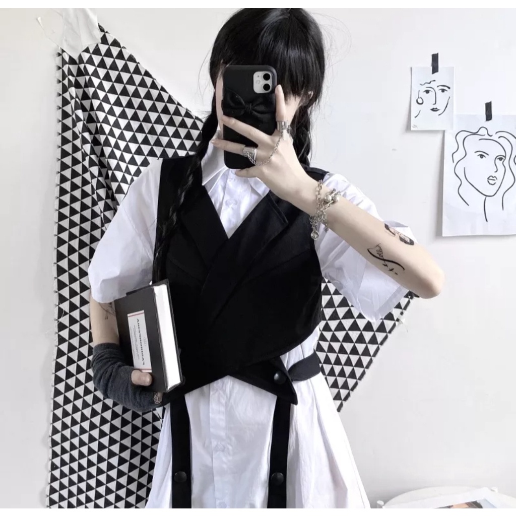 Jual BLAZER TALI HARAJUKU/ROMPI TALI MODEL BLAZER/ROMPI WANITA KEREN ...