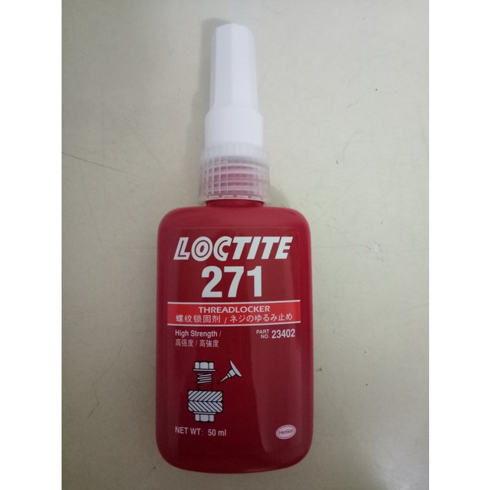 Jual Threadlocker/Thread Locker - Lem Baut Loctite 271 | Shopee Indonesia