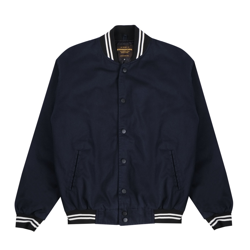 eesett Varsity Jacket (Gordon) ネイビー 34 eesett Varsity Jacket (Gordon) ネイビー 34 MELTON NAVY BASEBALL