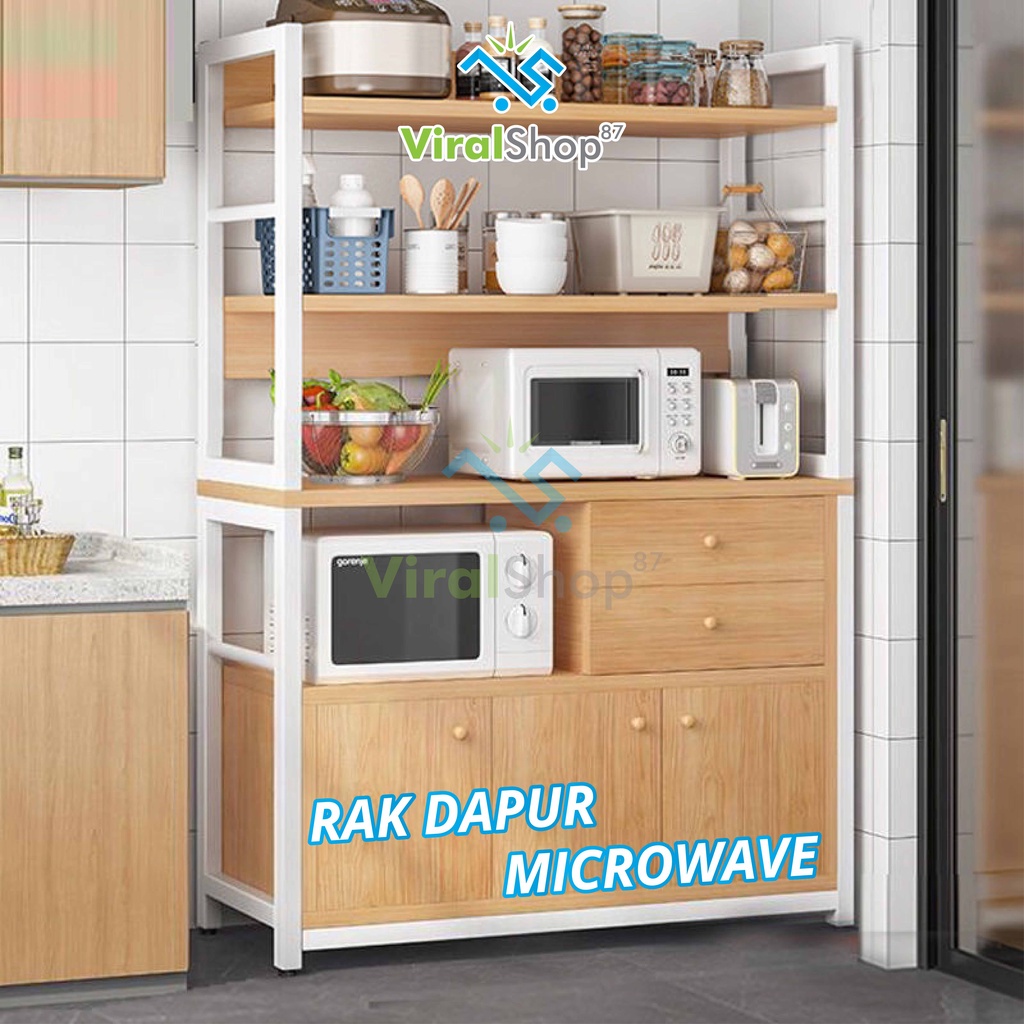 Jual Rak Dapur Minimalis Rak MIcrowave Penyimpanan Serbaguna ...