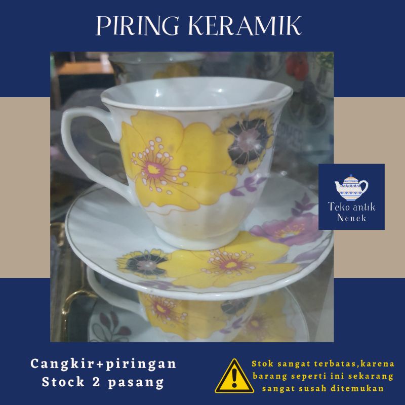 Jual Cangkir Keramik Antik Jug Keramik Cangkir Kaca Cangkir Teh Jadul Cangkir Teh 3941