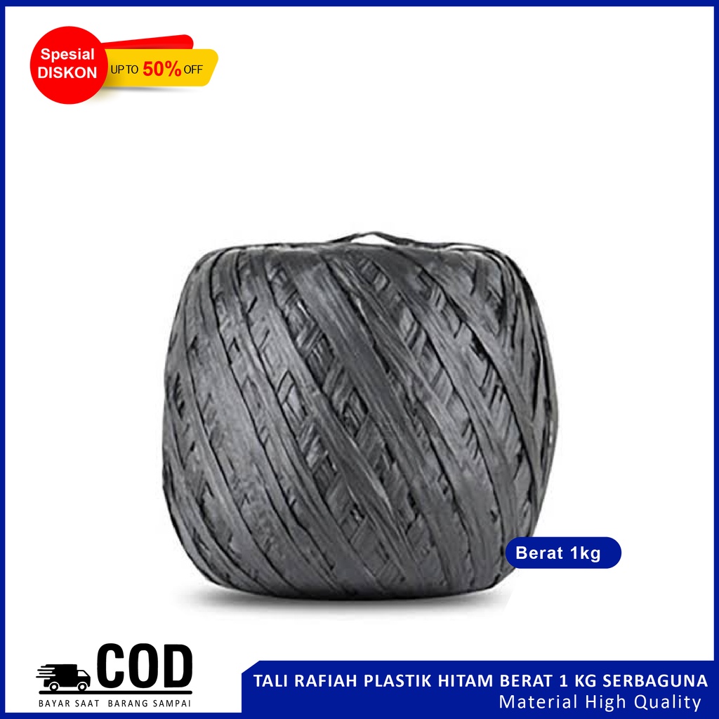 Jual tali rafia tali plastik tali hitam tali rafiah tali rapia tali ...