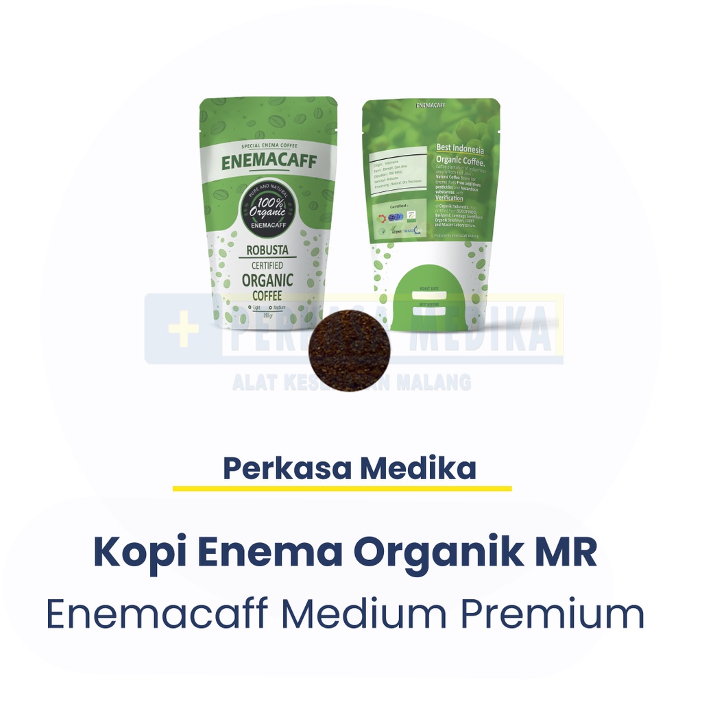 Jual Enemacaff Kopi enema Organik Premium Medium Roasted MR 500gr 250gr ...