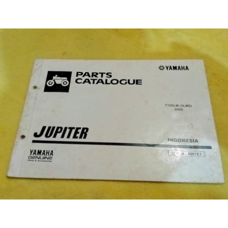 Jual buku panduan parts part katalog catalog catalogue jupiter jupiter