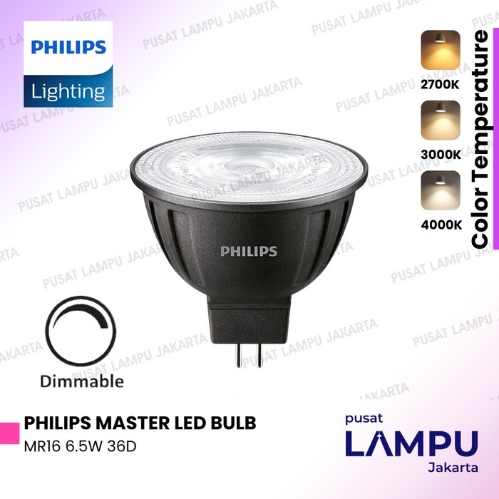 Jual Lampu Philips Master Led Mr16 7w 3000k Dimmable 36d 12v 6 5watt