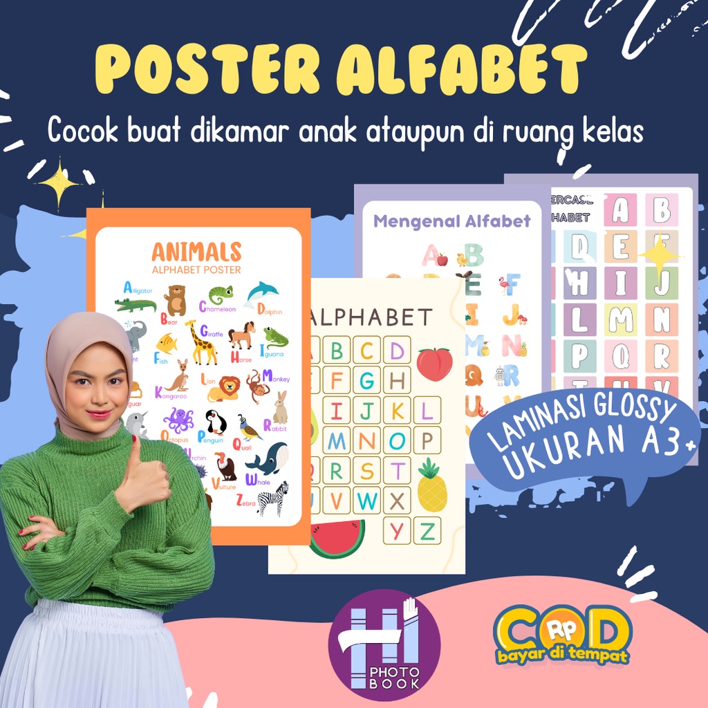 Jual Poster Edukasi Alfabet Poster Edkasi Anak PAL | Shopee Indonesia