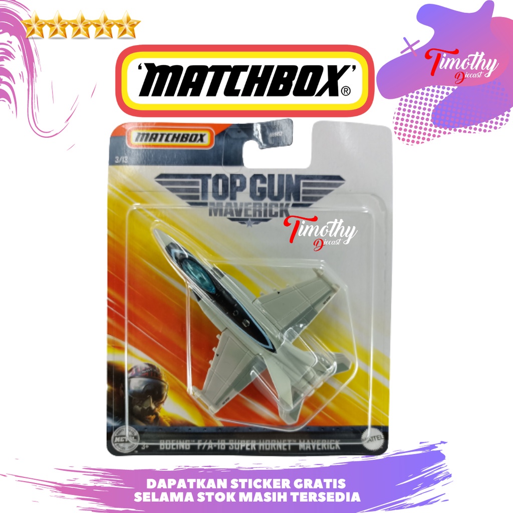 Jual MatchBox Top Gun Maverick Boeing FA18 Super Hornet Maverick Jet TD ...