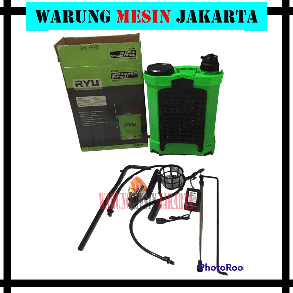 Jual RYU Sprayer Semprotan hama Elektrik manual / Ryu 2In1 sprayer ...