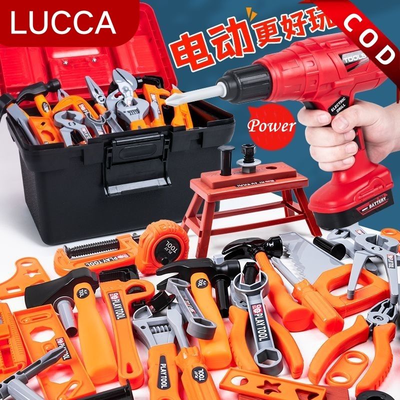 Jual Mainan Toolbox Kit 68 PCS Pendidikan Anak Laki-laki Alat Set ...