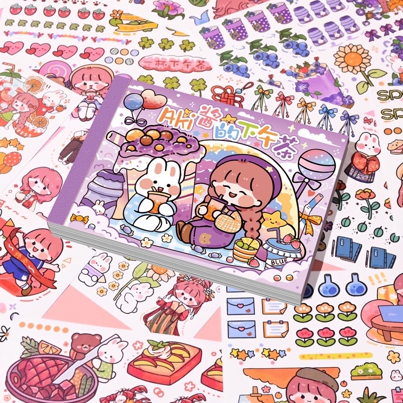 Jual Stiker Buku Cute / Sticker Lucu / Stiker KAlender Transparan ...