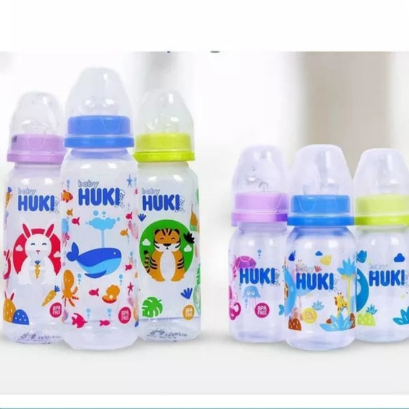 Jual HUKI Botol Susu 60 mL 120 mL 240 mL Dot Reguler Standard | Shopee ...