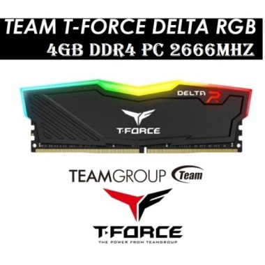 TEAMGROUP TEAM T-Force Delta RGB DDR4 4GB 2666 RAM Gaming