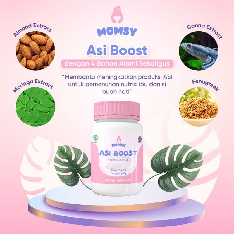 Jual Asi Booster Suplemen Pelancar Asi MOMSY - 1 BOX BPOM Dan HALAL MUI ...