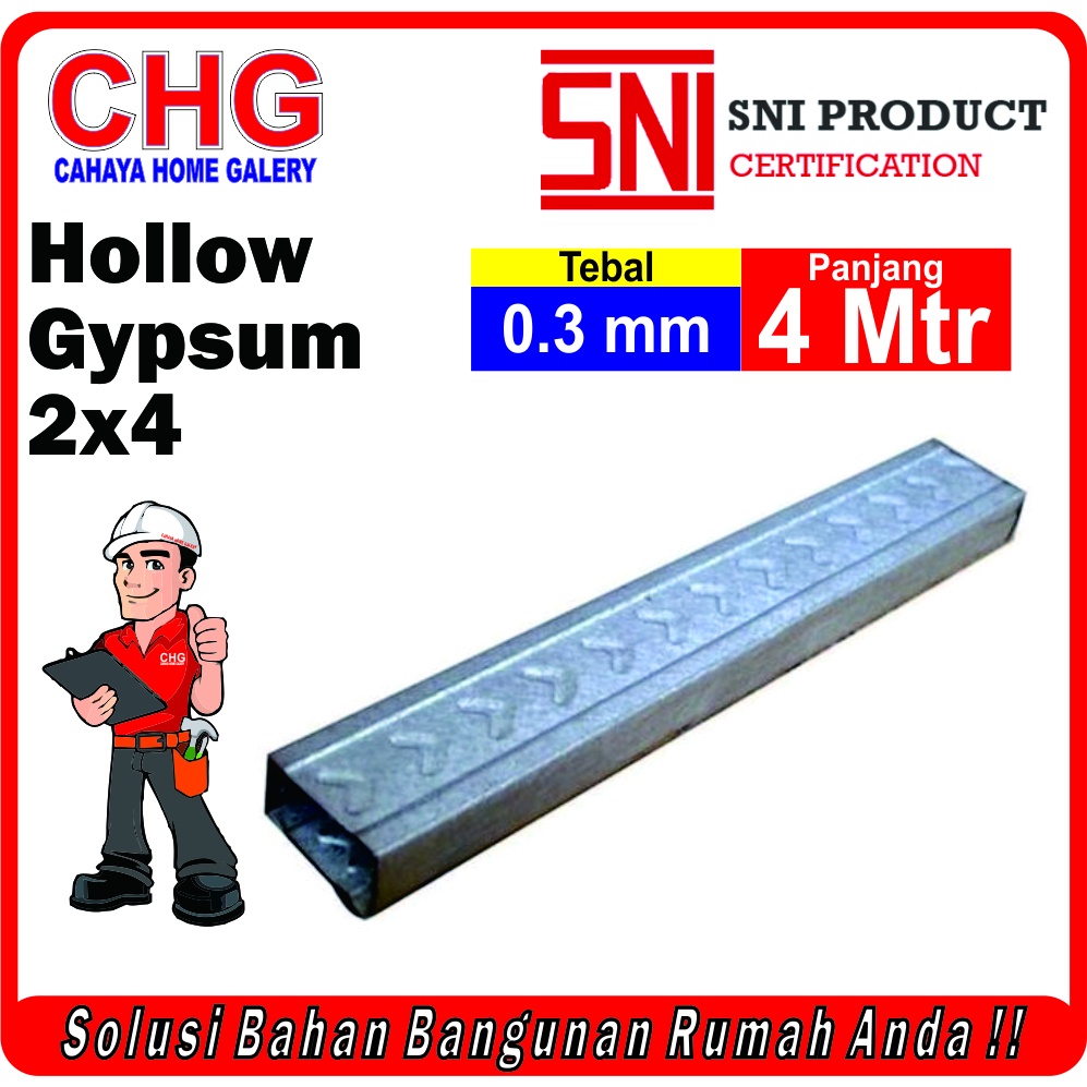 Jual Besi Holo Profil 2 X 4 Rangka Atap / Hollow Gypsum / Baja Ringan ...