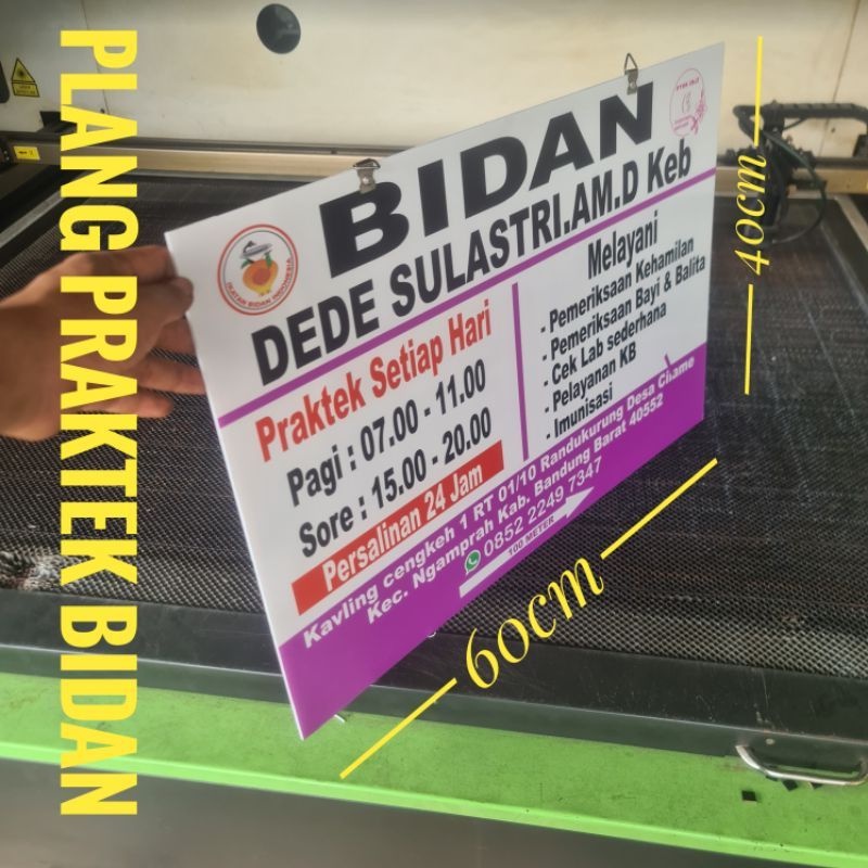 Jual Plang Acrylic Praktek Bidan Dokter Shopee Indonesia