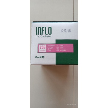 Jual Inflo I.V Catheter 20G OneMed | Shopee Indonesia