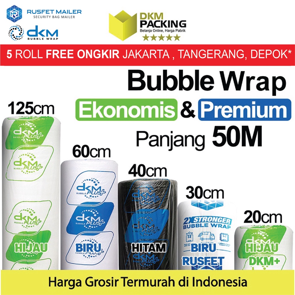 Bubble Wrap Bubblewrap Poly Mailer Cling Wrap Packing Buble Wrap Single Layer (1 Meter