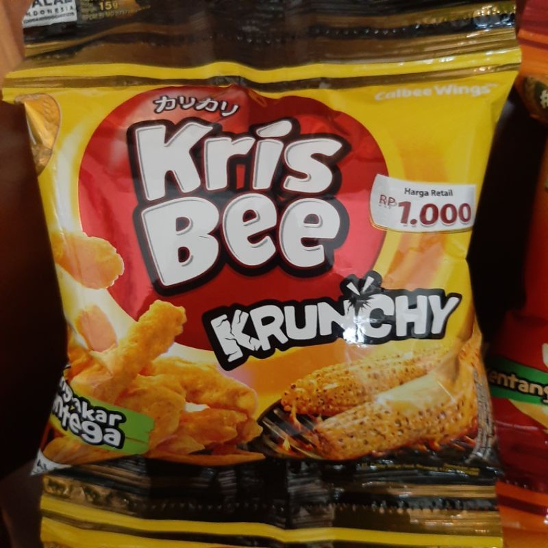 Jual Krisbe Krunchy Jagung Bakar Mentega 1 Renceng isi 10pcs | Shopee ...