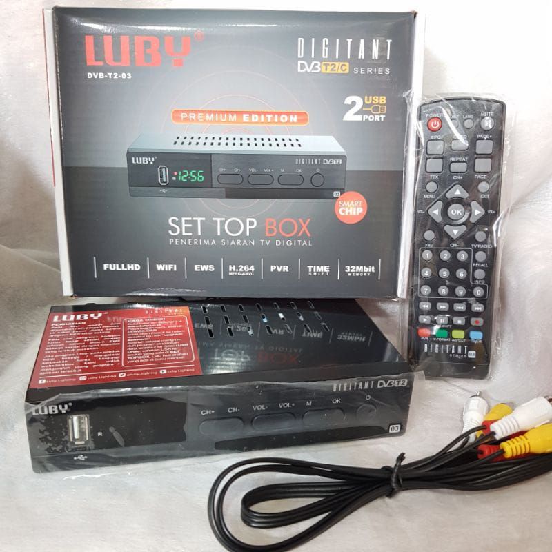 Jual Luby Set Top Box Dvb T Full Hd P Sni Stb Tv Digital Receiver Premium Shopee Indonesia