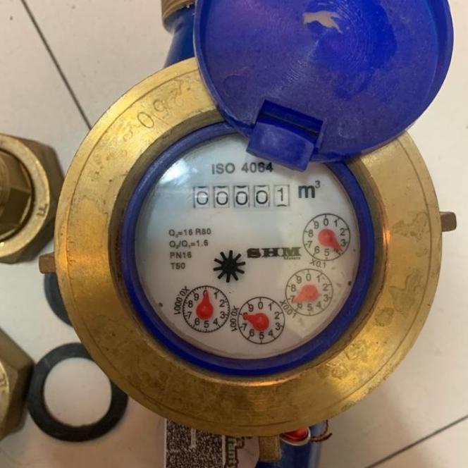 Jual Water Meter Air Bersih Drat Inch Flow Meter Air Dingin Shm Shopee Indonesia